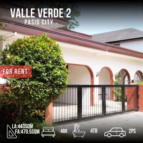 valle verde house for rent|House and lot For Rent in Valle Verde 2 , Pasig .